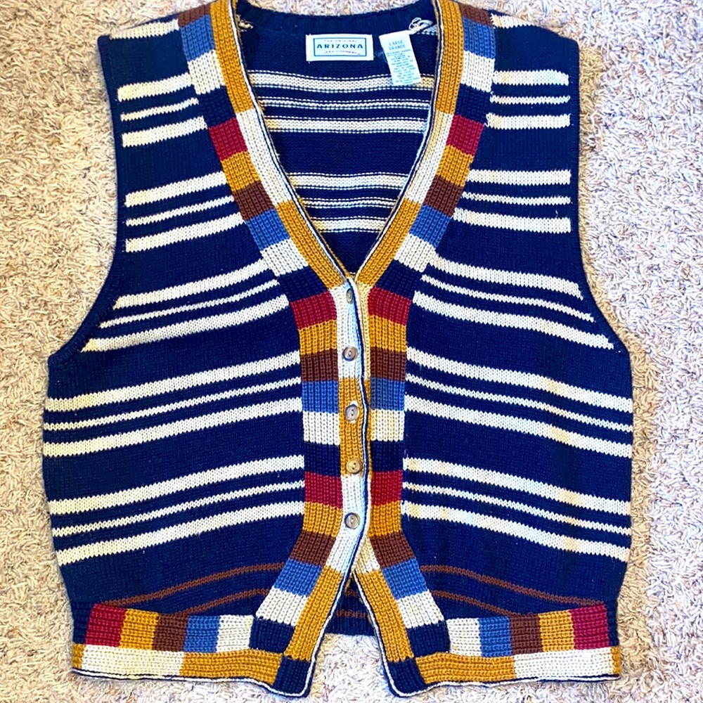 vintage Arizona Jean Co women’s knit vest